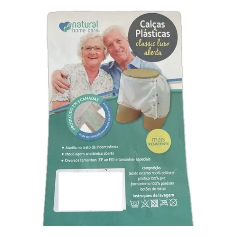 CALÇA PLÁSTICA GERIÁTRICA LUXO